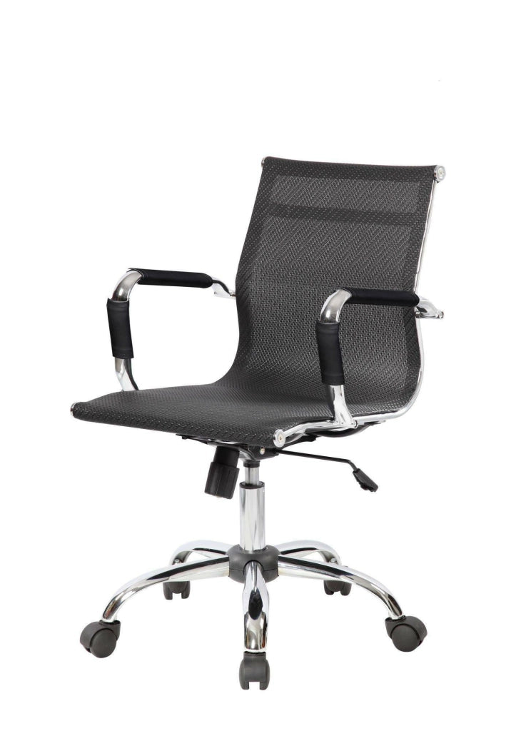 Poltrona da Ufficio Bunburyy\, Sedia con Ruote Regolabile, Grigio