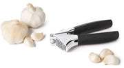 Strumento per l'aglio - Strumento per la zenzero - Strumento per la cucina - Raschietto per l'aglio - Argento/Nero