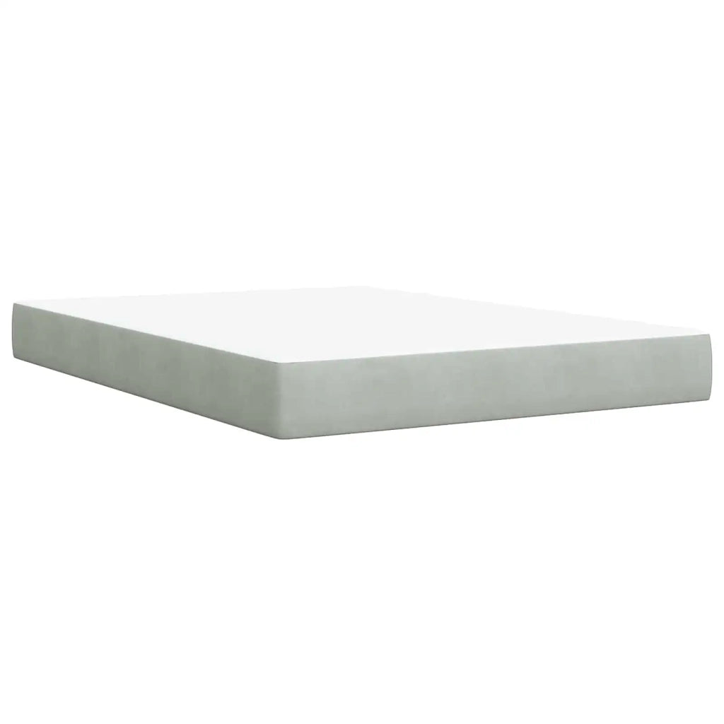 Letto con contenitore e materasso Grigio Chiaro 160 x 200 cm 3459639
