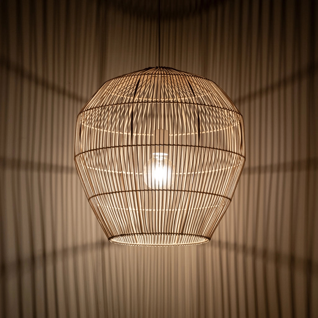 Lampada a sospensione in bambù Haiti M E27 25W Nowodvorski