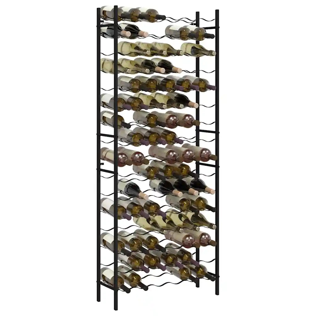 Portavini da 96 Bottiglie Nero in Ferro 325923