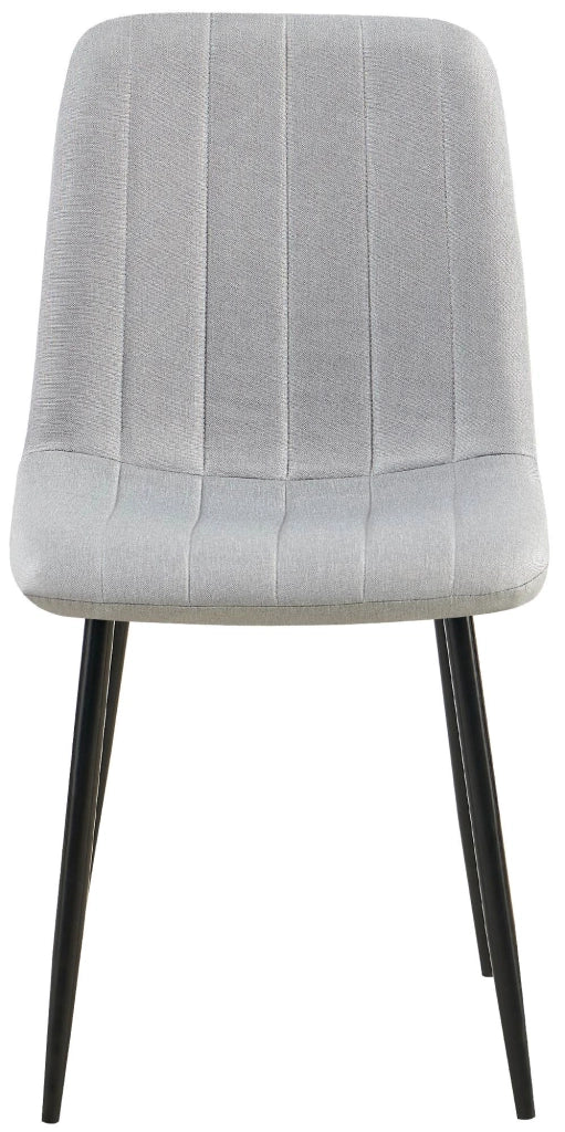 Set di 4 sedie Dijon grigio,Tessuto