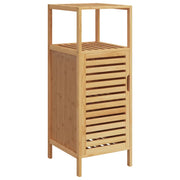 Mobiletto da bagno classico con ripiano 36 x 33 x 87 cm salvaspazio ed elegante realizzato in bambù naturale 02_0047569
