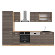 Vicco Cucina componibile Grigio nobile/rovere dorato 300 cm , PL Rovere