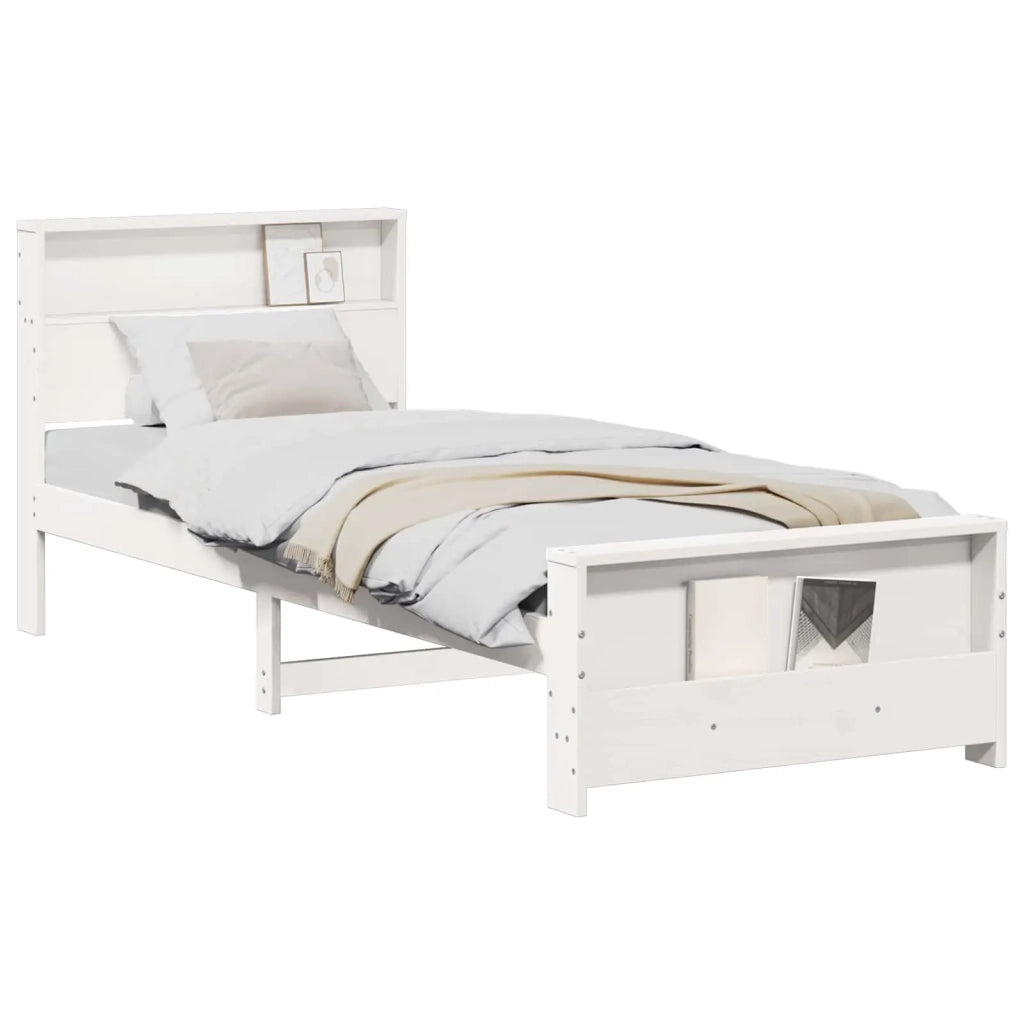 Struttura del letto Bianco 100 x 200 cm Legno multistrato