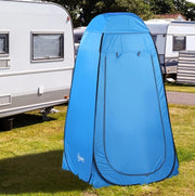 Tenda doccia pop up 120x120x190 cm in poliestere blu