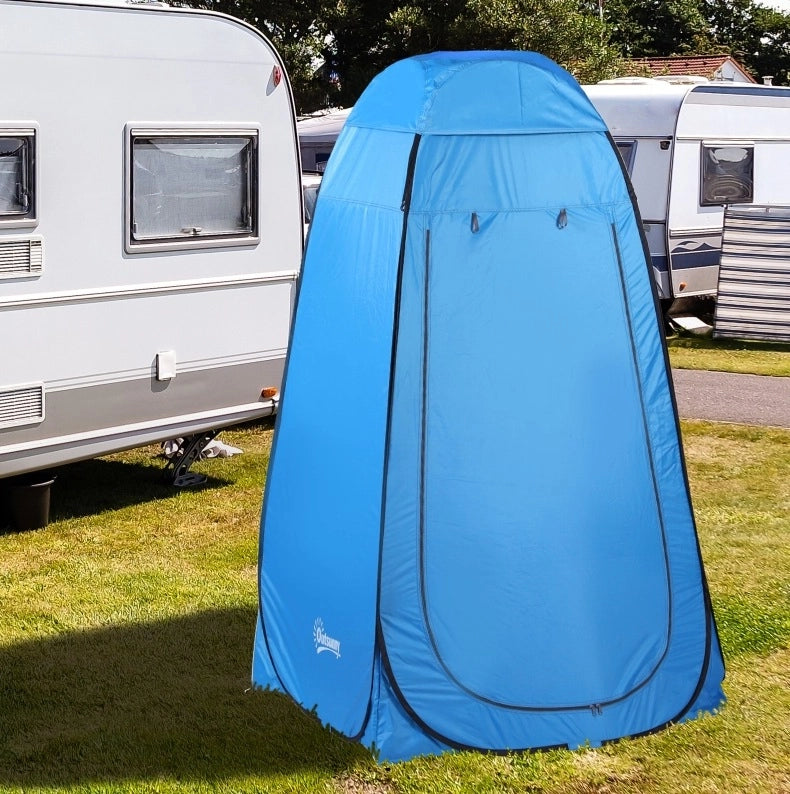 Tenda doccia pop up 120x120x190 cm in poliestere blu