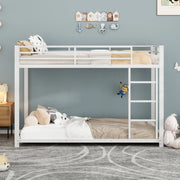 Letto a castello singolo ¨C Minimal ¨C Bianco metallo 90x200cm