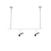 Trade Shop - Asta Regolabile Per Faretti A Binario Elettrico Staffa A Soffitto 1 Mt T-100cm - Bianco