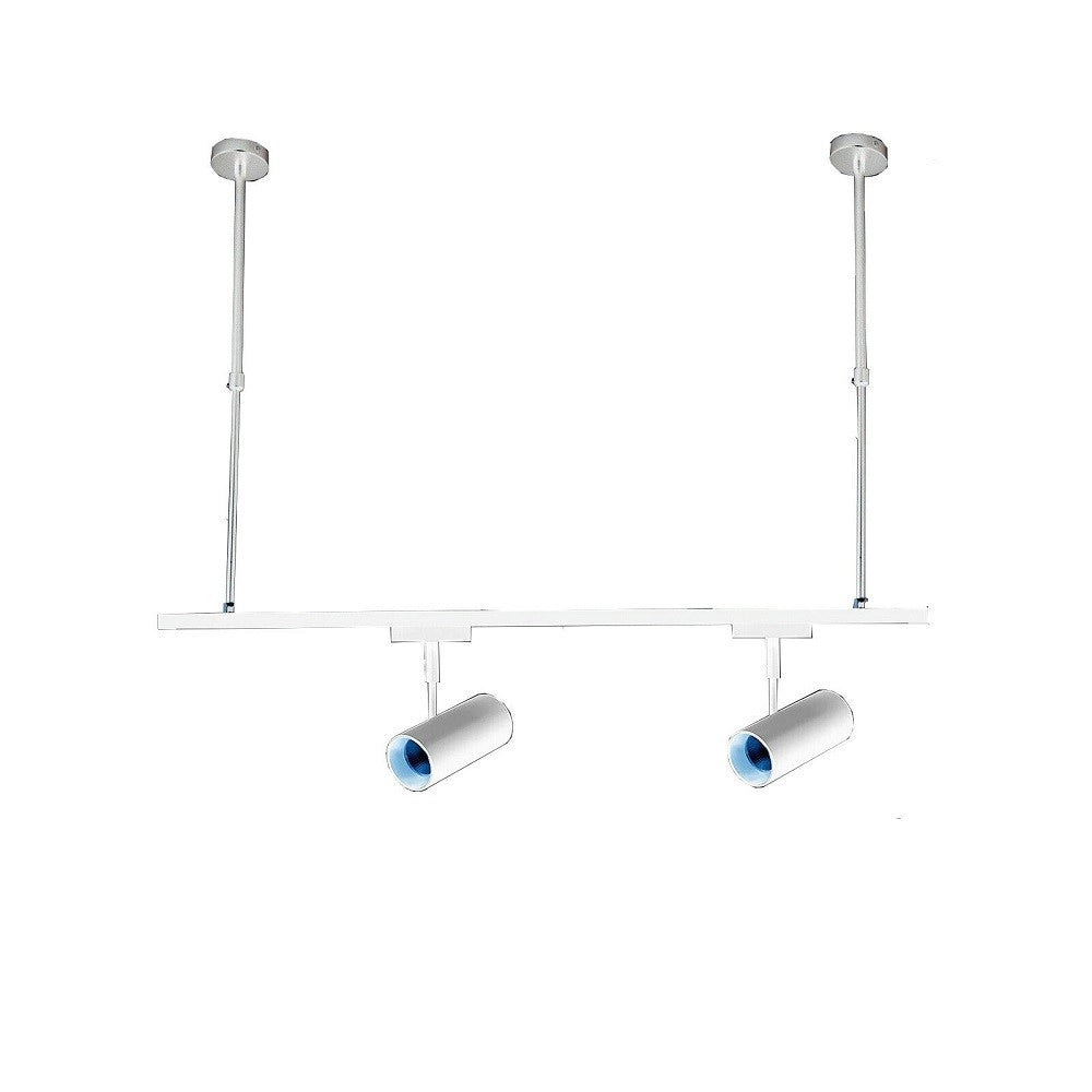 Trade Shop - Asta Regolabile Per Faretti A Binario Elettrico Staffa A Soffitto 1 Mt T-100cm - Bianco