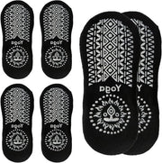 Pilates Socke per Yoga, Barre, Pilates, Danza - Antiscivolo - Casa e Ospedale - Nero - Taglia 39 EU