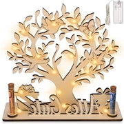 Cassa per soldi in legno con filo LED - Regalo personalizzato per denaro per matrimonio e compleanni - Confezione per regalo di denaro per uomo e donna