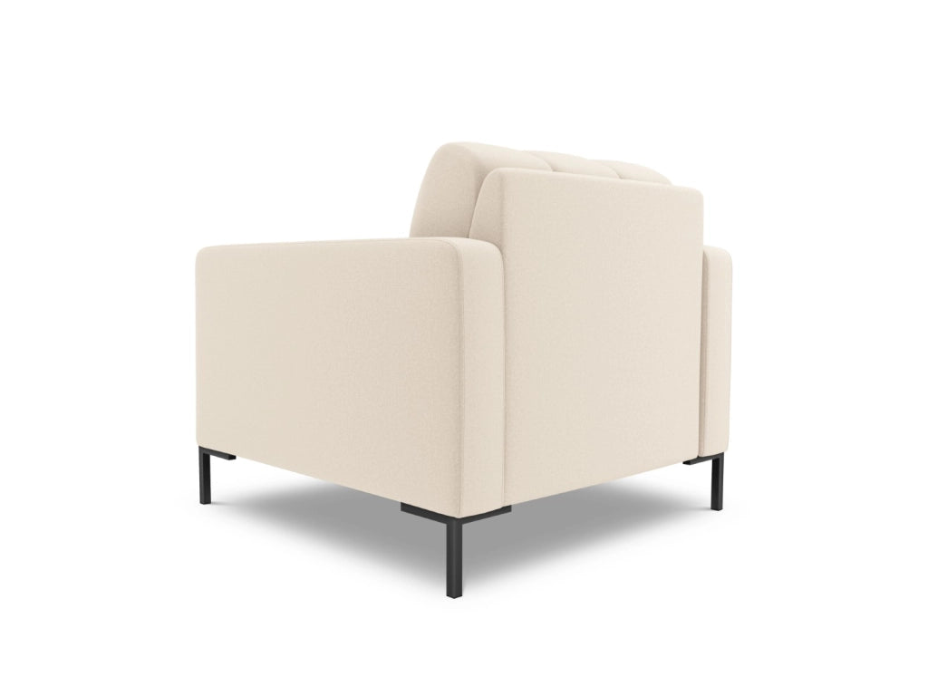 Cosmopolitan Design - Poltrona "Bali" in tessuto strutturato beige chiaro 