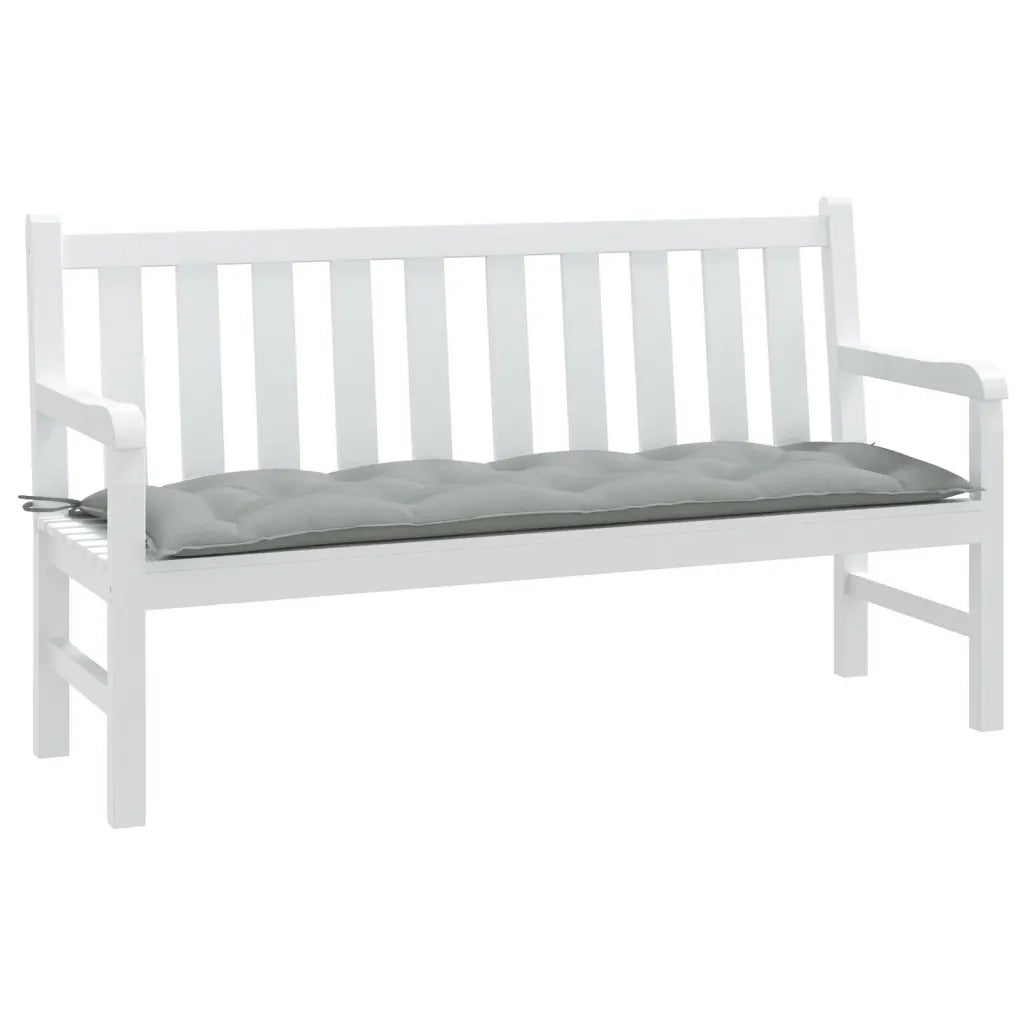 Cuscino Panca Giardino Grigio Chiaro Mélange 150x50x7cm Tessuto 4002553