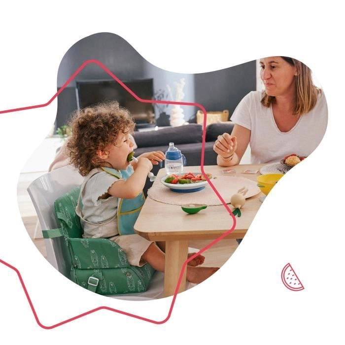 Booster nomade Badabulle - piegatura compatta - universale - da 6 a 36 mesi, orso