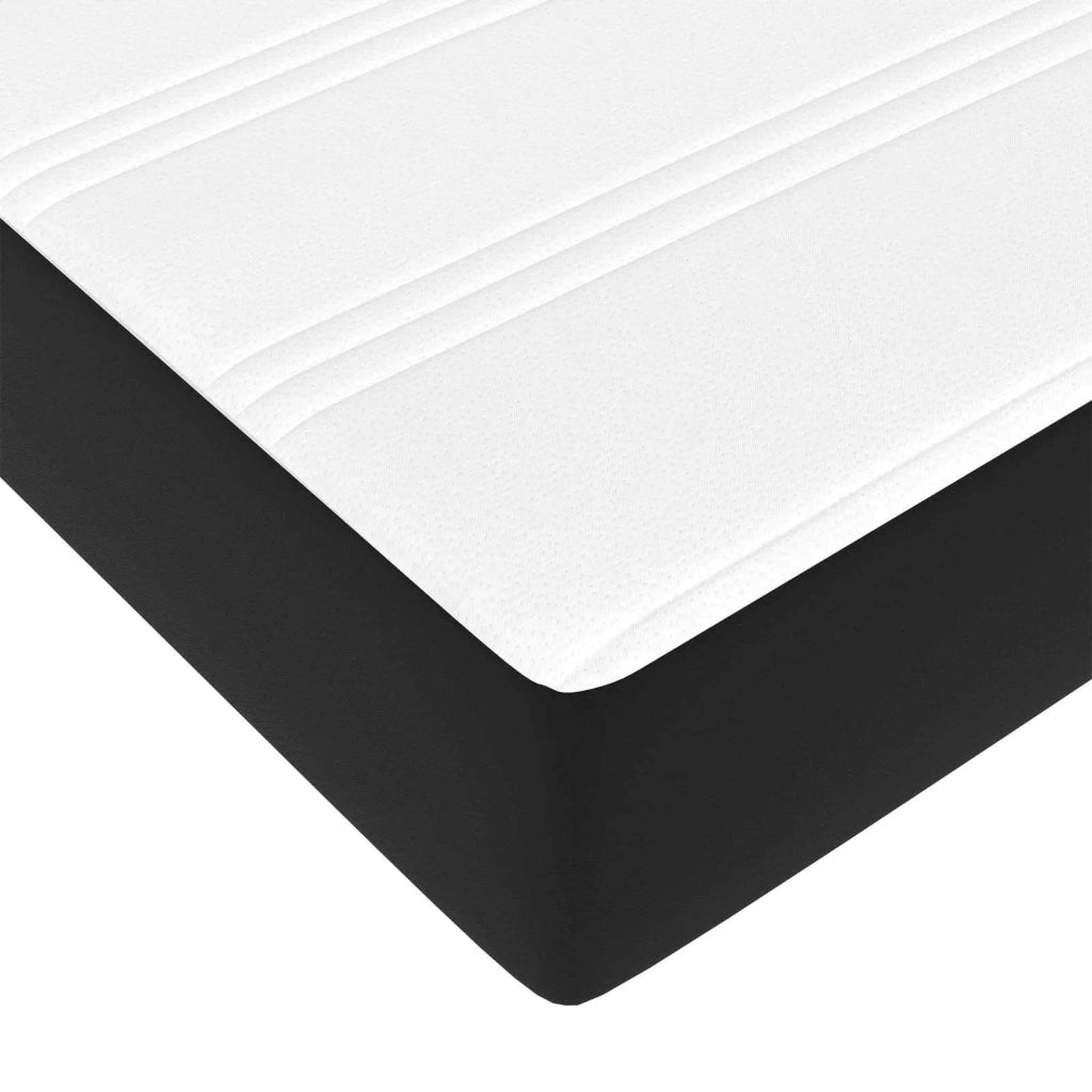 Struttura del letto con materasso Nero 100 x 200 cm Tessuto 3399226