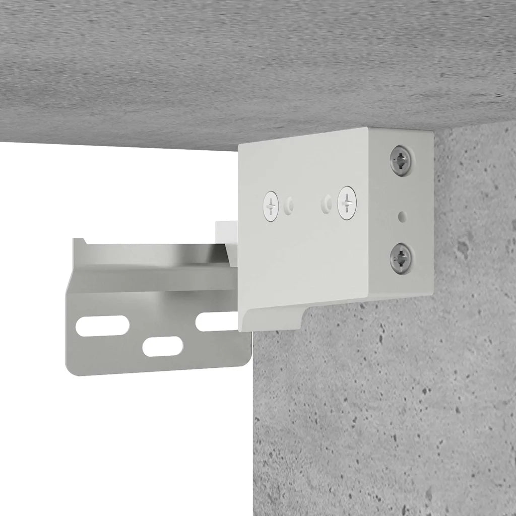 Armadietto da Bagno Grigio Cemento 100x25x40 cm in Truciolato 860106
