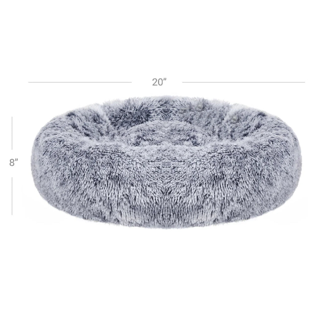 Cesta per cani/lettino per gatti tessuto di peluche 50 cm grigio 12_0001125