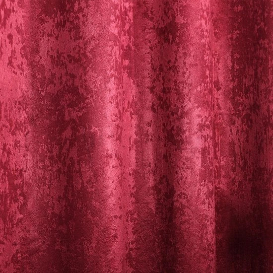 Set di 2 Tende oscuranti e isolanti - 100% Poliestere - Tendina/Tenda/Vetrata - 135x245 cm - Rosso