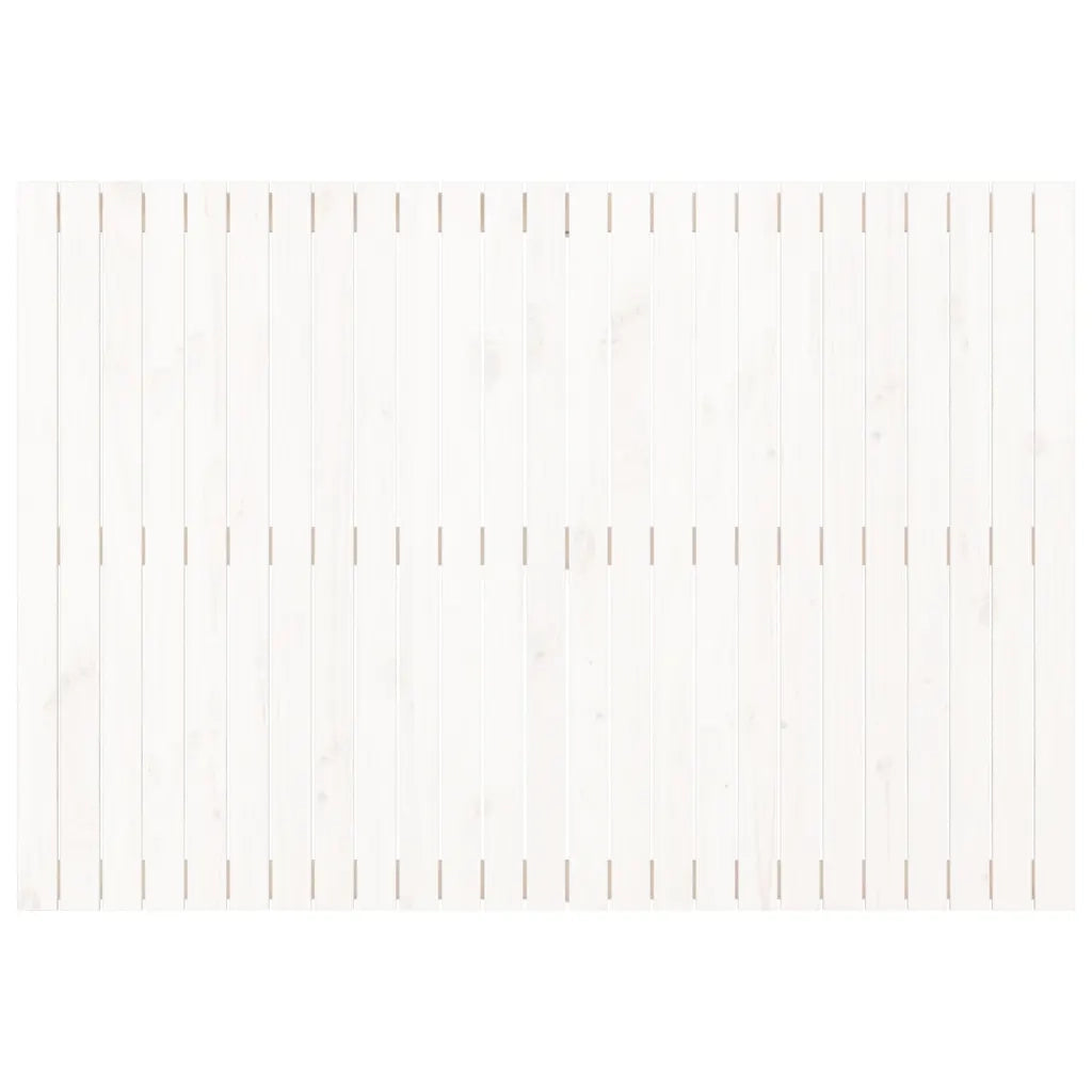 Testiera da Parete Bianca 159,5x3x110 cm Legno Massello di Pino