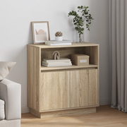 Mobile TV con LED Rovere Sonoma 71x34,5x75 cm Legno ingegnerizzato