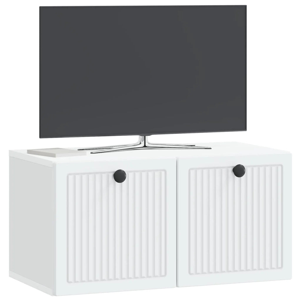 Mobile Porta TV da Muro Bianco 59,5 x 31 x 30 cm 898025