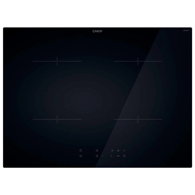 Candy piano cottura a induzione CI7428CTT, 70 cm, 4 zone, booster, comandi touch, vetro float, nero