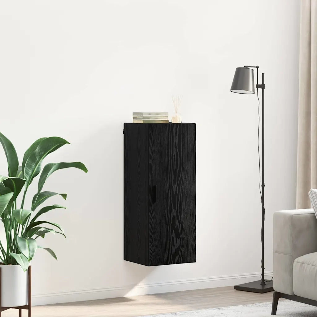 Pensile Rovere Nero 34,5 x 34 x 90 cm Legno multistrato