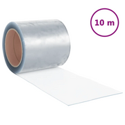 Tenda per Porte Trasparente 200 mm x 1,6 mm 10 m in PVC