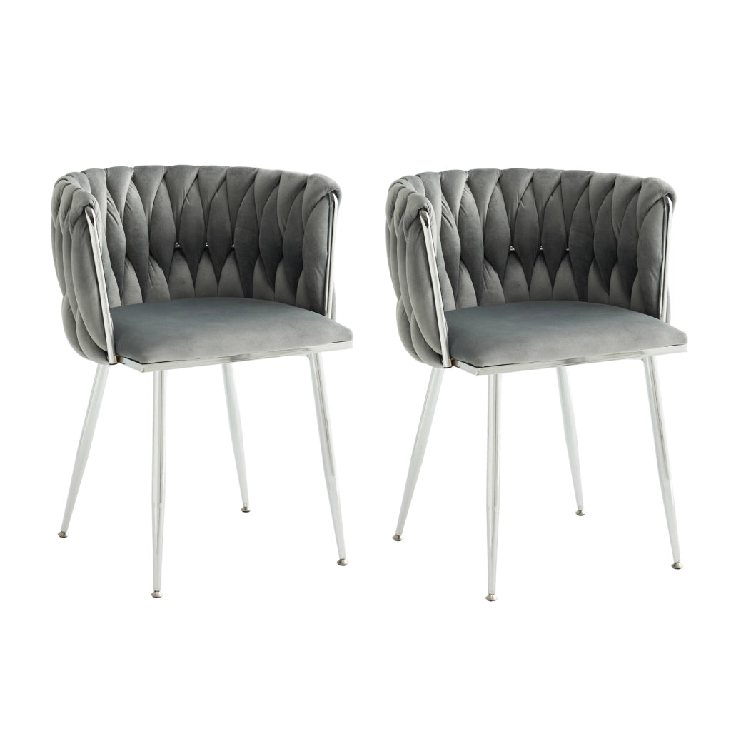 Sgabello da bar 66x44.5x52 cm con schienale basso in tessuto grigio
