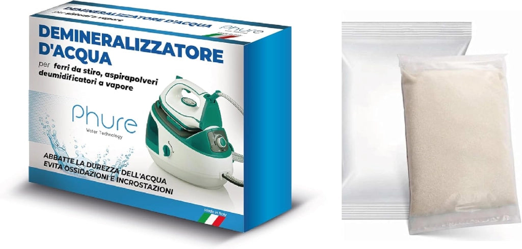 PHURE Demineralizzatore Acqua Antibatterico Filtro Demineralizzante Universale Acqua Distillata per ferri da stiro, aspirapolveri a vapore, deumidificatori e diffusori.