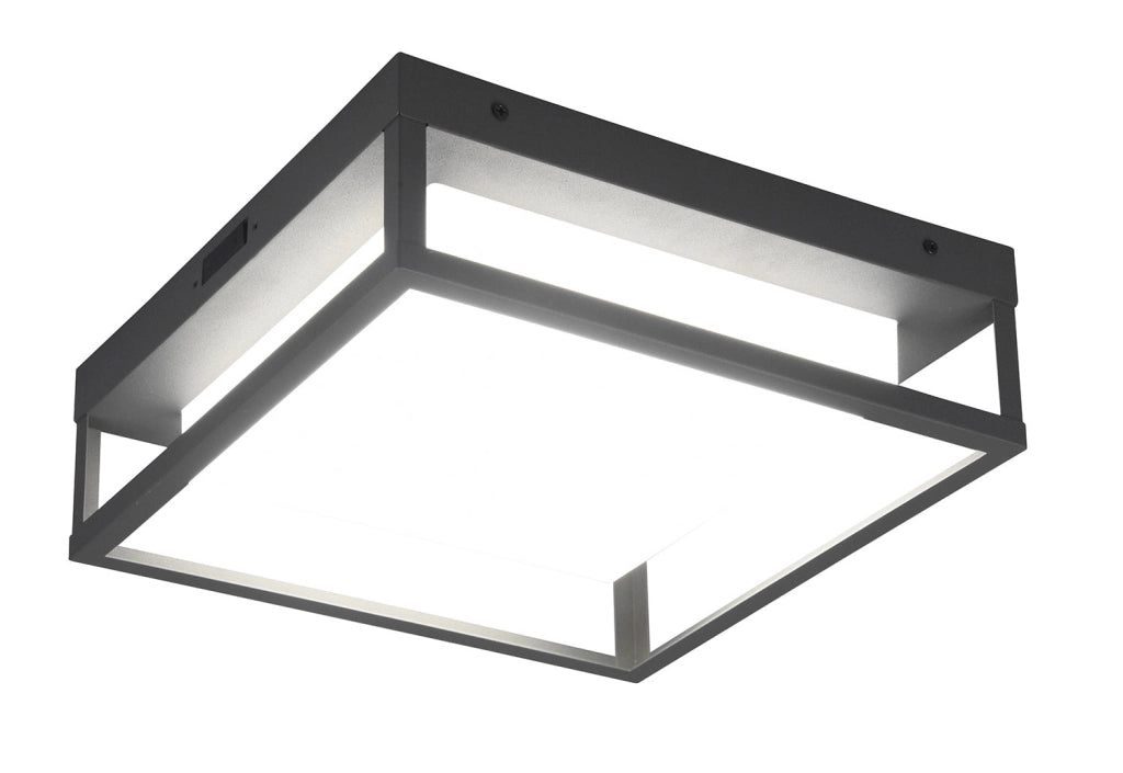 Plafoniera da Esterno a LED SMD in Metallo Antracite