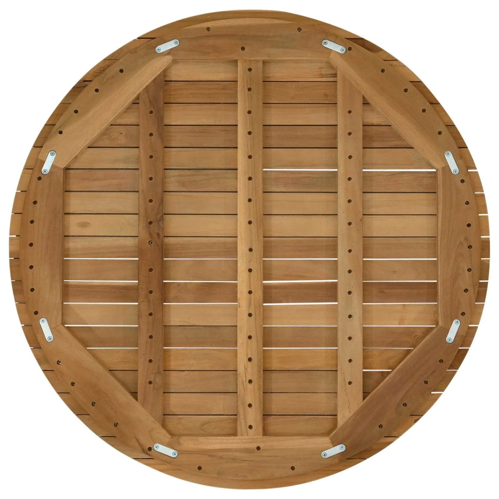 Piano del tavolo Ø 80 x 3,5 Rotondo Legno di teak solido 42033153