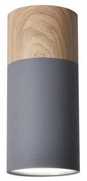 Plafoniera Candellux TUBA spot GU10 grigio legno alluminio