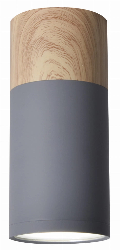 Plafoniera Candellux TUBA spot GU10 grigio legno alluminio