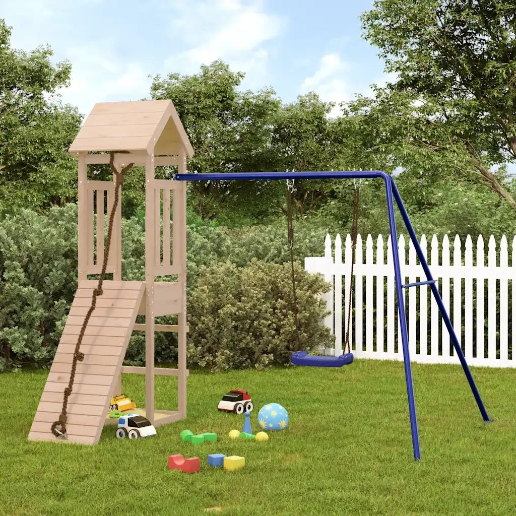 Set da Gioco da Esterno in Legno Massello di Pino 3155813