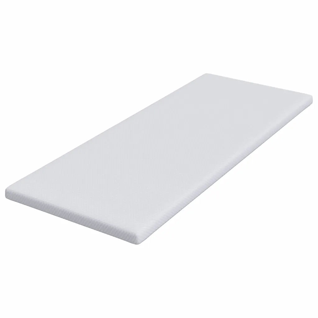 Topper per materasso Bianco 80 x 200 cm Tessuto Jacquard CFW2514450