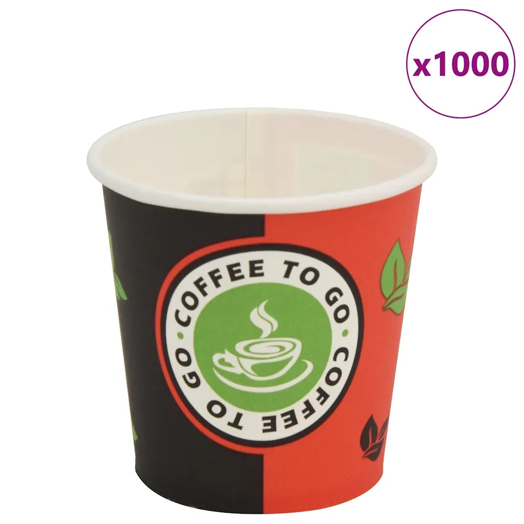 Bicchieri da CaffÃ¨ Monouso in Carta 1000 pz 120 ml (4 oz)