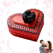 Cassa per gioielli 3D stampata - Forma cardiaca - Progetto unico con viti - Regalo creativo per Natale/ San Valentino - Cassa per conservare gioielli - Decorazione elegante - Confezione di regalo
