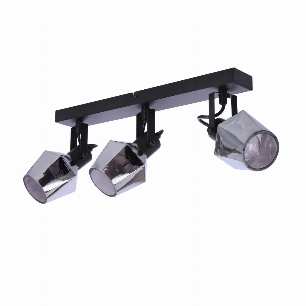 Candellux Randi plafoniera nera metallo 3xE14 15W dimmerabile