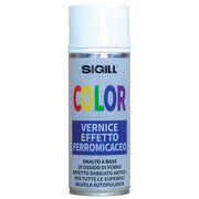 Smalto spray ferromicaceo effetto sabbiato 400 ml *** colore- argento, confezione 1