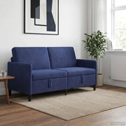 Divano con Storage Blu Polizia 172 x 78 x 87 cm Poliestere 42036973