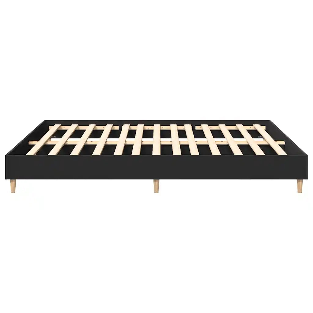 Giroletto senza Materasso Nero 180x200 cm in Legno Multistrato 3329022