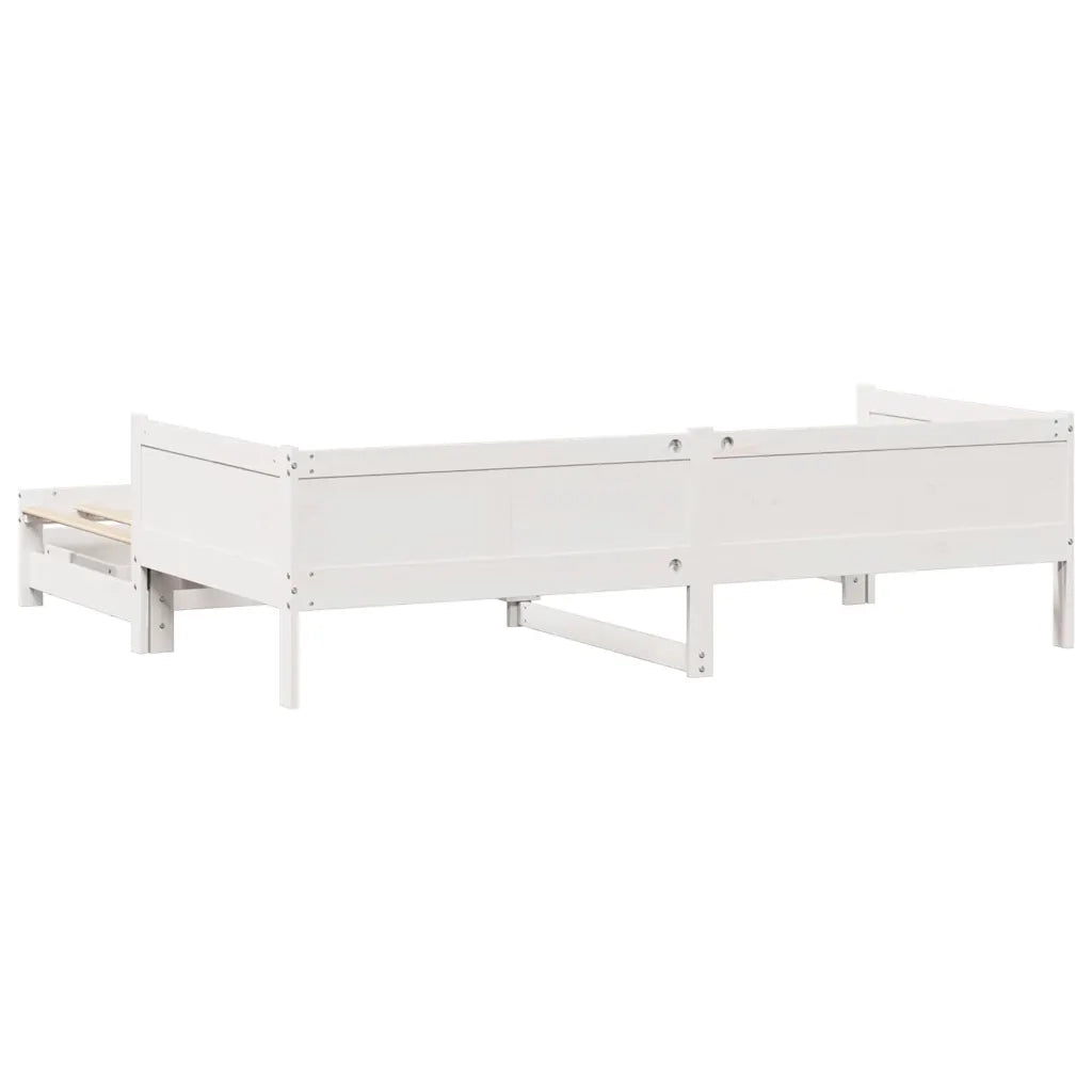 vidaXL Letto Estraibile con Cassetti senza Materasso Bianco 90x190 cm