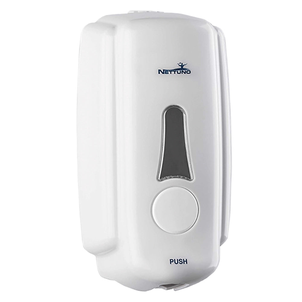 DISPENSER A MURO PER SAPONE IN SACCA 'T-SMALL' per saponi liquidi - bianco  - NETTUNO