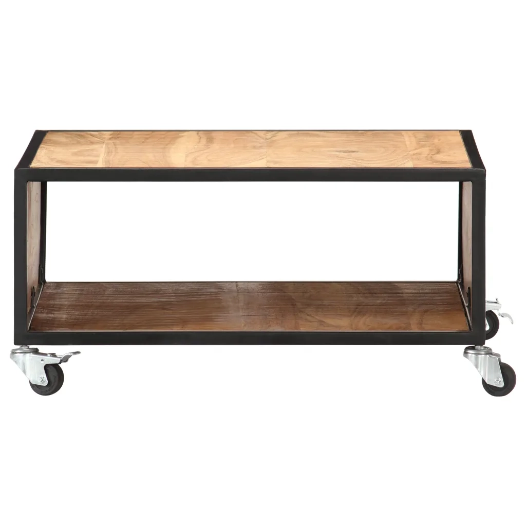Tavolino da CaffÃ¨ 70x70x32 cm in Legno Massello di Acacia cod mxl 17280