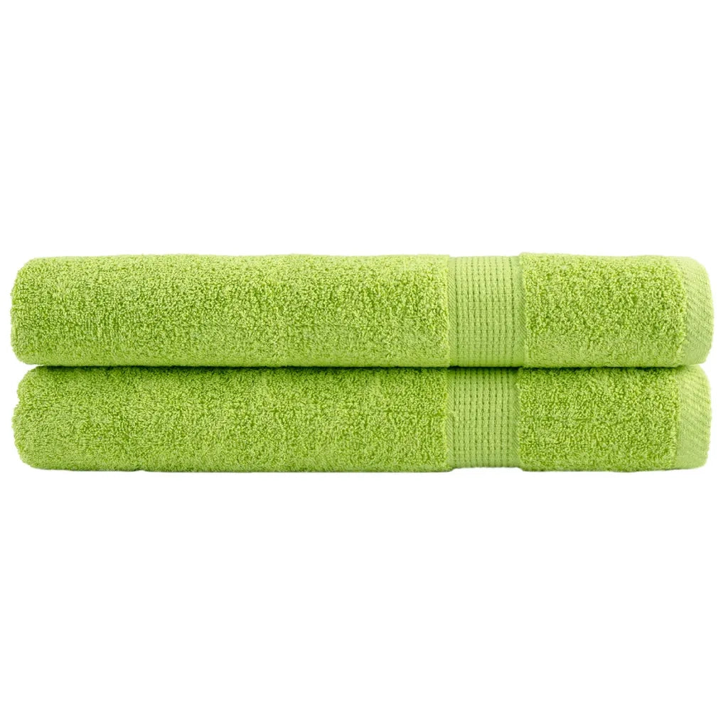 Asciugamani Premium SOLUND 2 pz Verdi 100x200 cm 600 g/m² 137509
