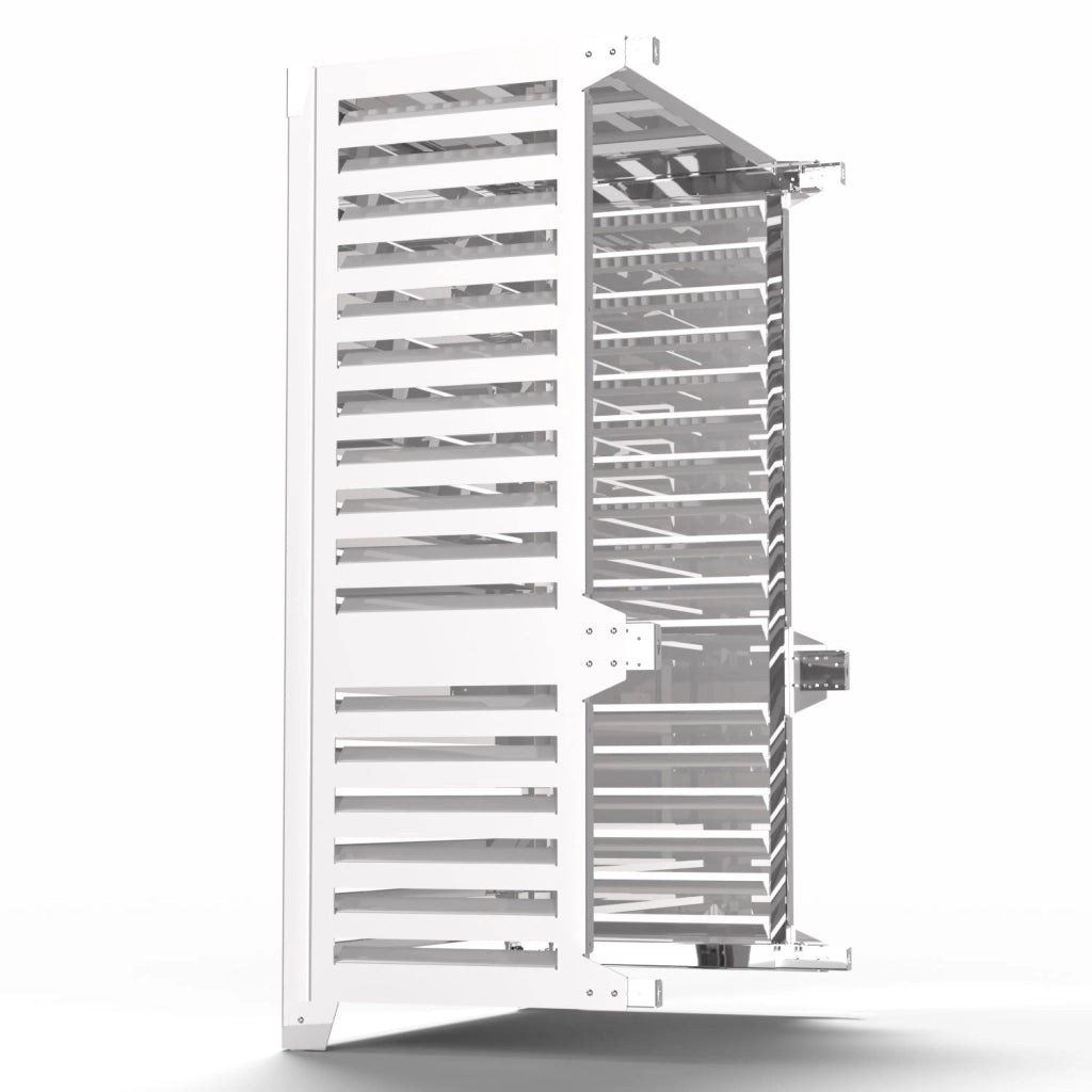Cover Pompa di Calore 105x65x150 cm installazione a terra vicino la parete Big Blade VL Bianco