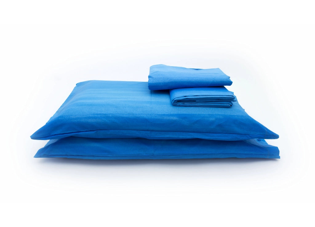 Copripiumino Sacco Piumone In 100% Cotone Disegno Smeralda - Matrimoniale - Turchese