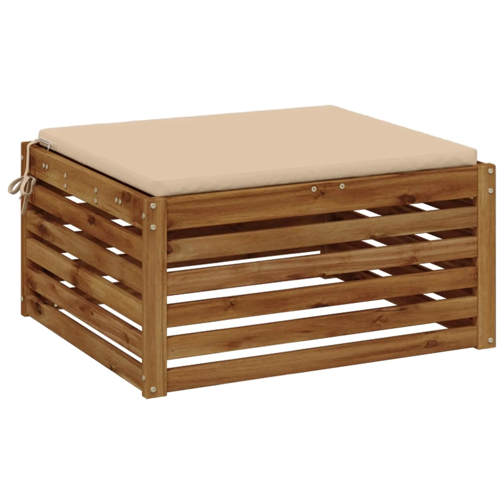 Cuscino per Sedia in Unico Pezzo SOEST 100% Poliestere Crema 944781